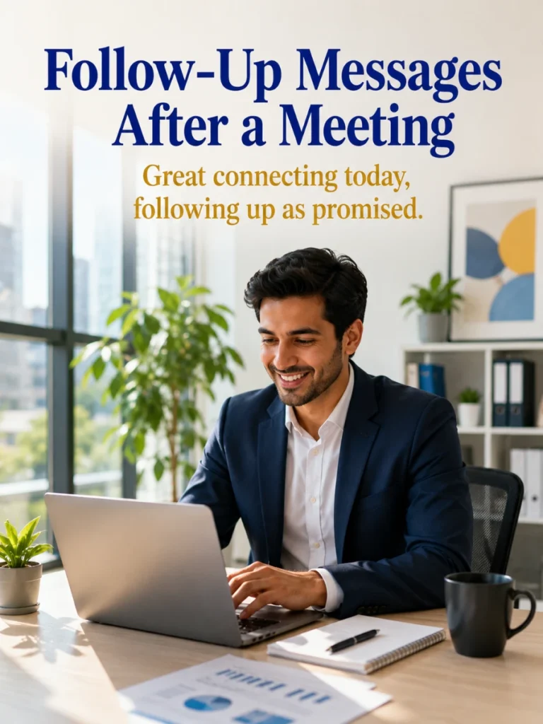 After a Meeting Follow-Up Messages