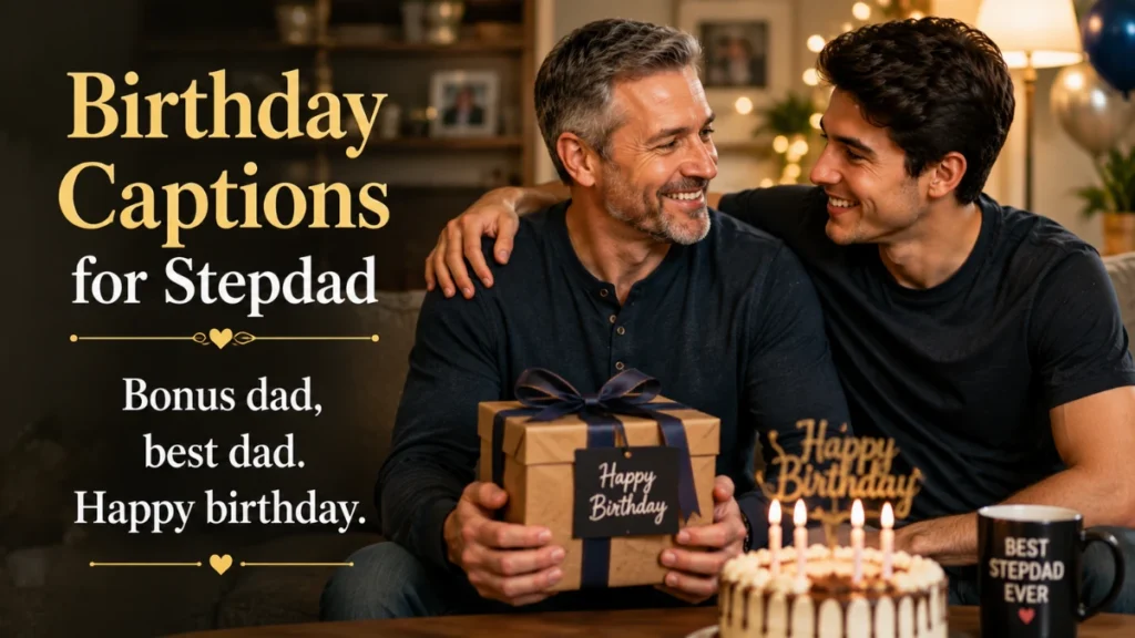 Birthday Captions for Stepdad