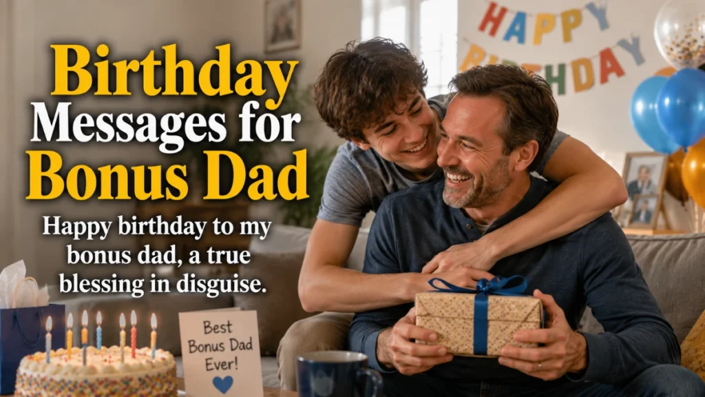 Birthday Messages for Bonus Dad