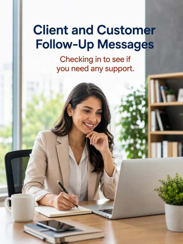 Client and Customer Follow-Up Messages