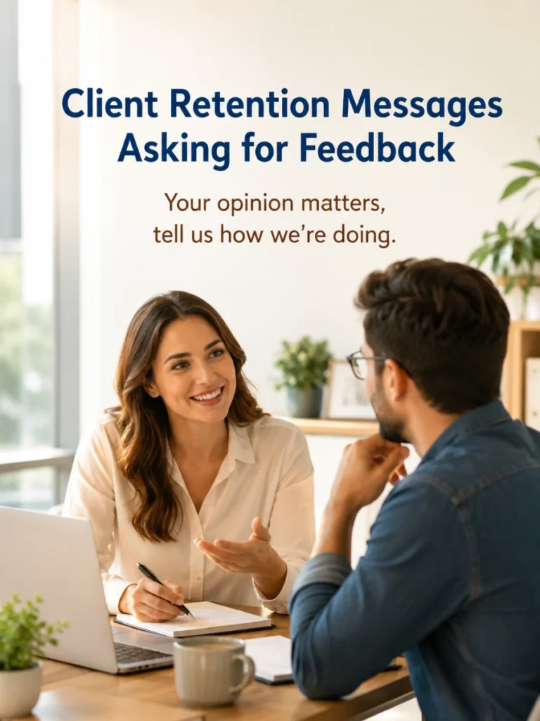 Feedback Client Retention Messages