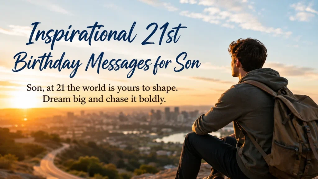 Inspirational 21st Birthday Messages for Son