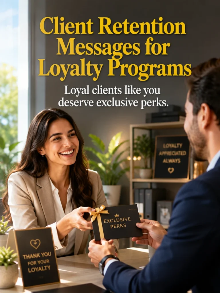 Loyalty Programs Client Retention Messages