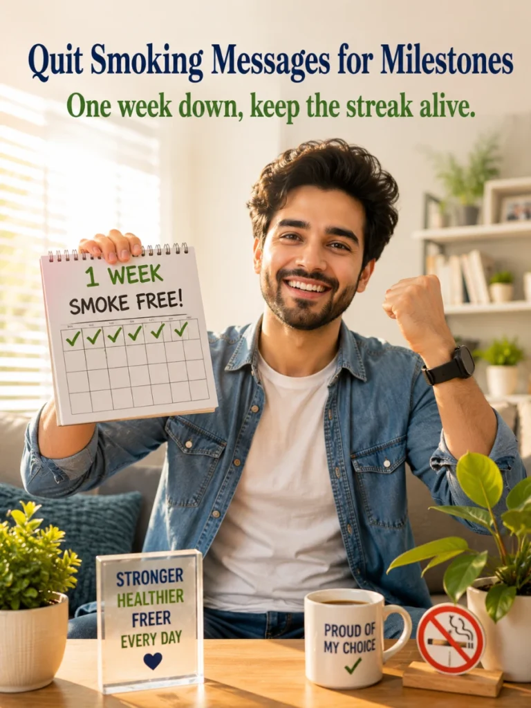  Milestones Quit Smoking Messages