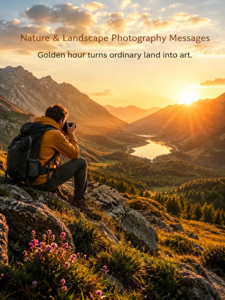 Nature & Landscape Photography Messages