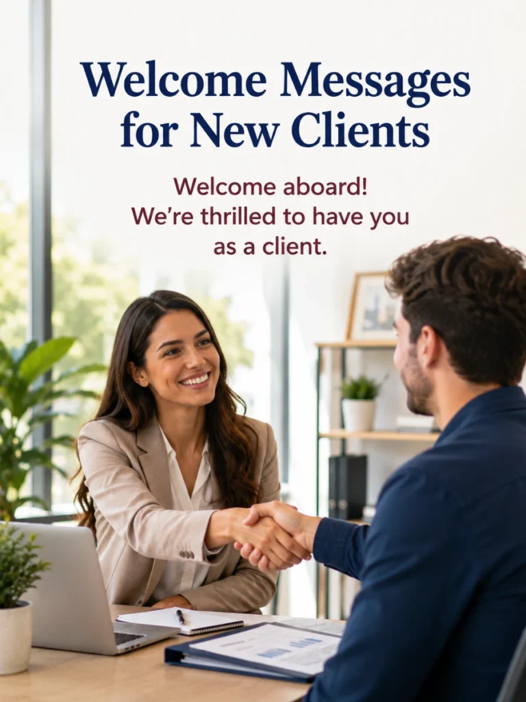 New Clients Welcome Messages