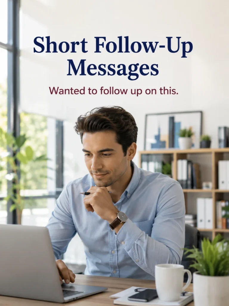 Short Follow-Up Messages
