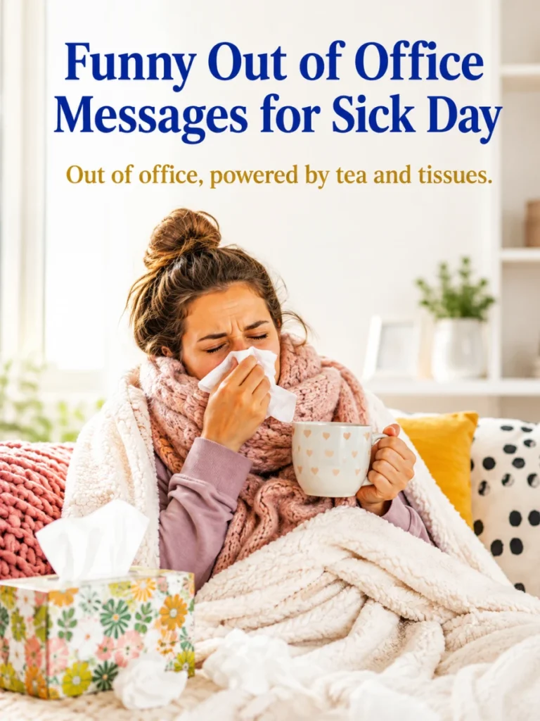 Sick Day Funny Out of Office Messages