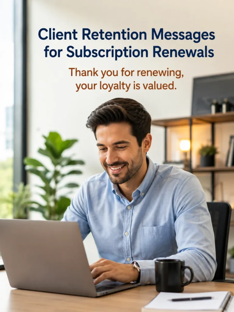 Subscription Renewals Client Retention Messages